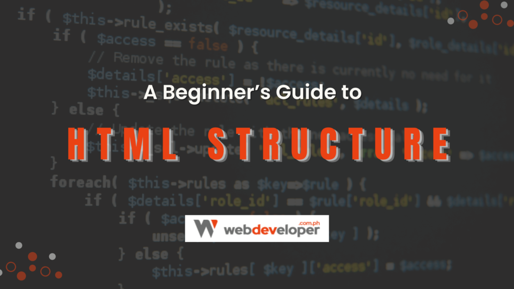 A Beginner’s Guide to HTML Structure