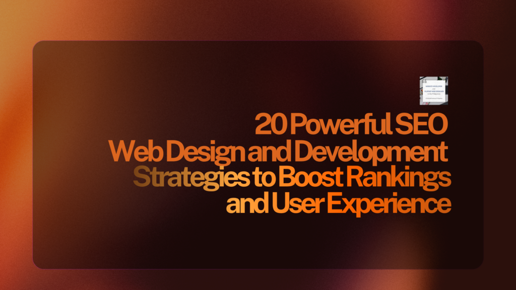 SEO Web Design and Development