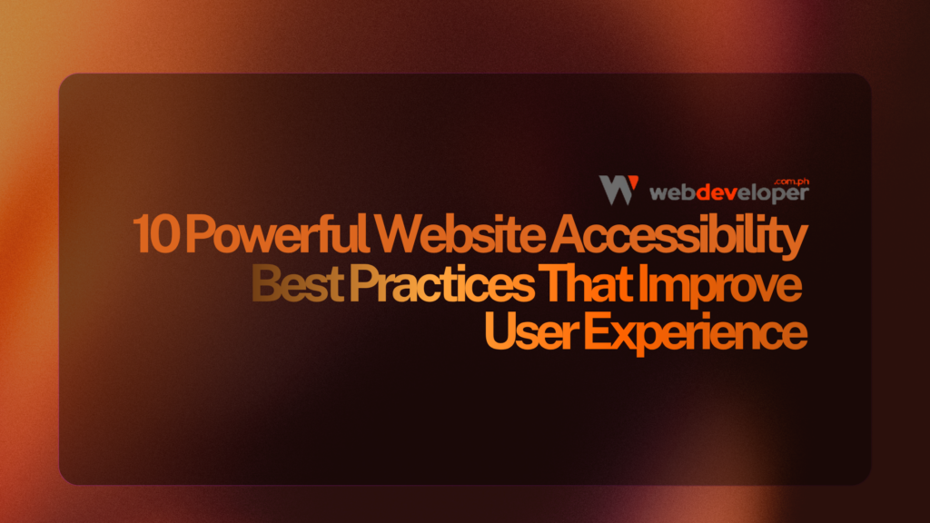 Website Accessibility Best Practices