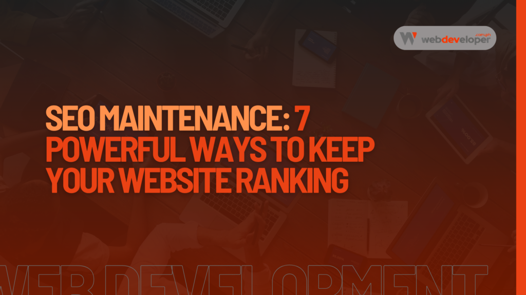SEO Maintenance